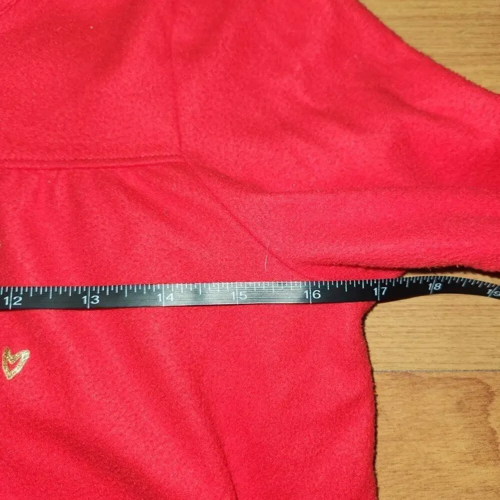 Girls Red Flannel On the Nice List Holiday Nightgown || 12 || EUC